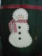 Quilted Snowman Ornament