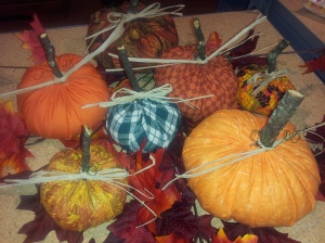Handmade Fabric Pumpkins